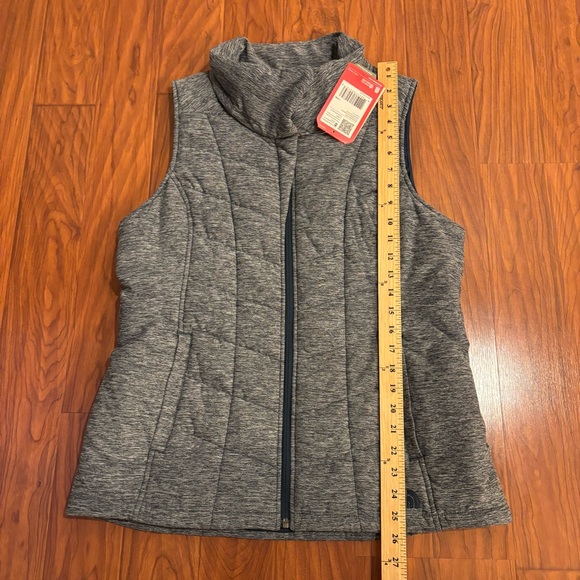 NWT The North Face Pseudio Vest Womens Large Heather Blue Puffer Performance - Picture 4 of 5
